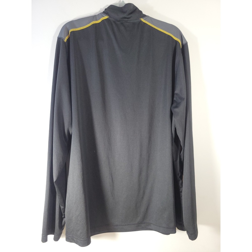 Boston Bruins NHL ADIDAS Dri Sport 1/4 Zip Pullover Black XL - Picture 4 of 9